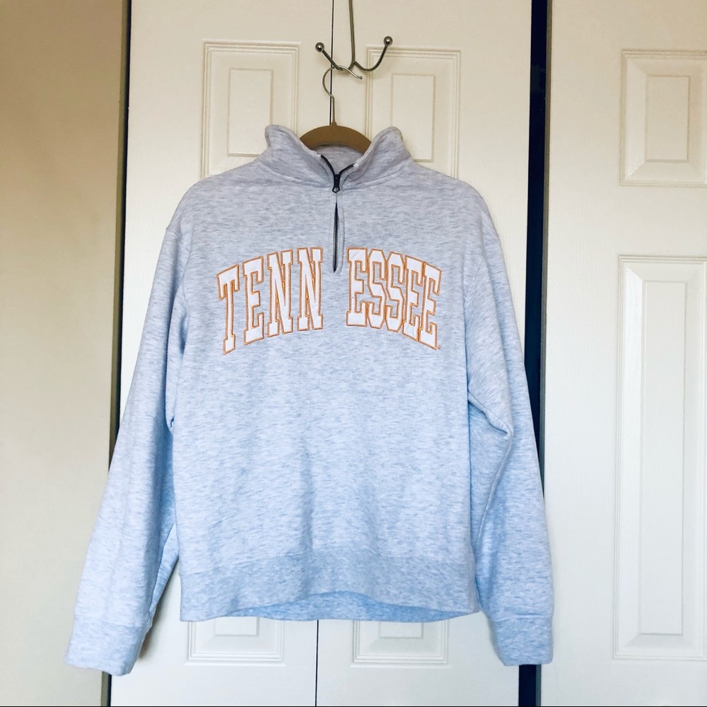 UT Embroidered Quarter Zip Sweatshirt